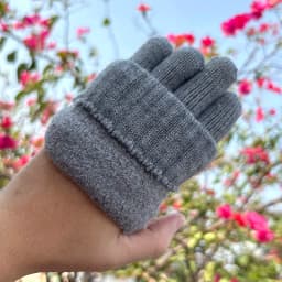 Women's Alpaca Knitted Mittens Warm Fleece Lined Knit Gloves with Touchscreen for Girls Winter Gifts Thick Warm Outdoor Gloves
