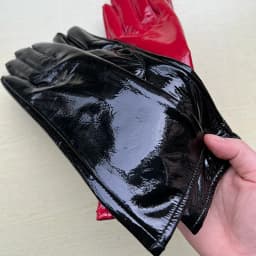 Long Gloves For Women Spring Winter Male Patent Leather Fashion Catwalk Motorcycle Riding Luvas Brilliant Warm Arm Warmer Gants