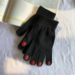 Japanese Manicure Nail Polish Gloves Winter Women's Knit Wool Yarn Full Finger Warm Coldproof Nonslip Sport Cycling Mittens H76