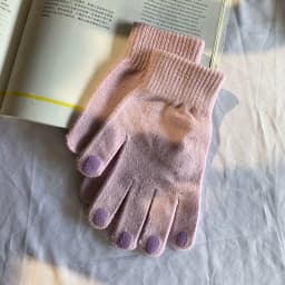 Japanese Manicure Nail Polish Gloves Winter Women's Knit Wool Yarn Full Finger Warm Coldproof Nonslip Sport Cycling Mittens H76