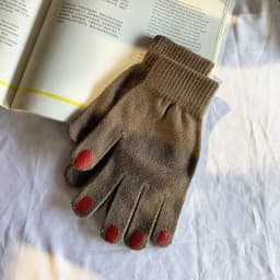Japanese Manicure Nail Polish Gloves Winter Women's Knit Wool Yarn Full Finger Warm Coldproof Nonslip Sport Cycling Mittens H76