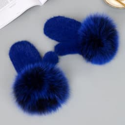 Luxury Women Natural Mink Fur Mittens Fox Fur Trimming Real Mink Fur Gloves Ladies Fur Elastic Hand Made Drop Shipping