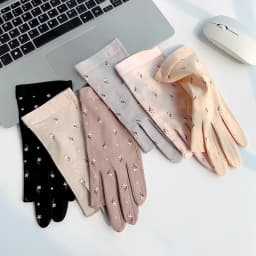Women Summer Cotton Sunscreen Anti-UV Touch Screen Thin Cycling Drive Breathable Non-Slip High Elasticity Gloves Leak Two Finger