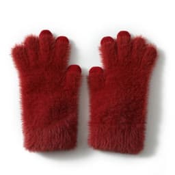100% Mink Cashmere Gloves Women in Autumn and Winter Warm Thick Five Finger Gloves for Typing Touch Screen Gloves UNISEX