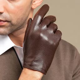 2025 Autumn Men style Business Sheepskin Leather Gloves Winter Full Finger Touch Screen Black Gloves Riding Motorcycle Gloves