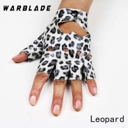 WarBLade Women Leather Gloves Fashion Fingerless Star Hollow Gloves Party Show Breathable Half Finger Mittens Women gants moto