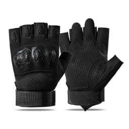 Men's Half Finger Tactical Gloves Hard Shell Protective Combat Hunting Anti-skid Wear-resistant Fingerless Outdoor Activities