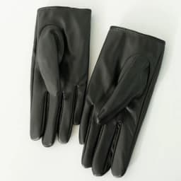 Women's Hollow Peach Heart PU Leather Gloves Winter Plus Velvet Thicken Riding Warm Full Finger Touch Screen Driving Mittens S27