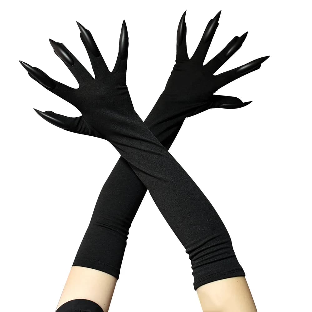 Halloween Cosplay 45cm Funny Claw Gloves Horror Long Nail Suitable for Role Playing Party Dress Up and Thriller Performances