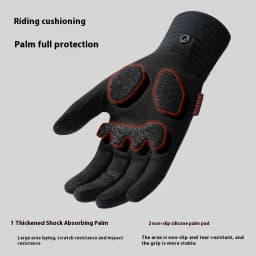 Autumn and Winter Cycling Gloves Men's and Women's Outdoor Sports Road Bikes with Fleece Warm Non-slip Cycling Gloves