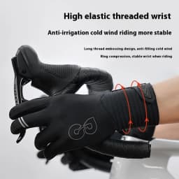 Autumn and Winter Cycling Gloves Men's and Women's Outdoor Sports Road Bikes with Fleece Warm Non-slip Cycling Gloves