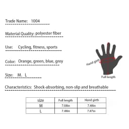 Cycling Anti-slip Men Half Finger Gloves Breathable Shockproof Sports Gloves Anti-sweat Bike Bicycle Glove Cycling Equipment