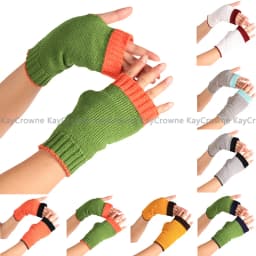 New Fingerless Gloves for Women's Gloves Winter Warm Cute Student Writing Typing Half Finger Acrylic Knitted Glove Mittens