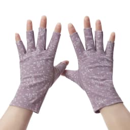 New Fashion Women's Cotton Dot Summer Fingerless Half Finger Anti-Skid Sun Protection Printing anti-UV Thin Short Driving Gloves