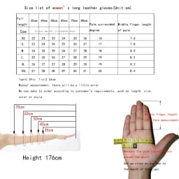 Women's Genuine Leather Gloves Black Long Sheepskin Glove Over Elbow 4050cm Ladies Mittens Winter Velvet Warm Fashion Arm Sleeve