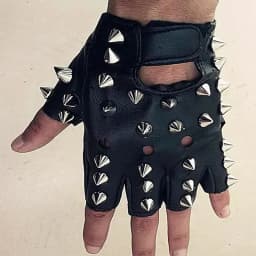 Punk Rivet Faux Leather Studded Glove, Man'sDS Dancing Rock and Roll, Jazz Full Spike, New Arrival