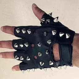 Punk Rivet Faux Leather Studded Glove, Man'sDS Dancing Rock and Roll, Jazz Full Spike, New Arrival