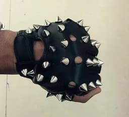 Punk Rivet Faux Leather Studded Glove, Man'sDS Dancing Rock and Roll, Jazz Full Spike, New Arrival