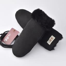 Men Women's Autumn Winter Thicken Warm Natural One Piece Wool Fur Leather Glove Winter Brand Wool Fur Mitten R2217