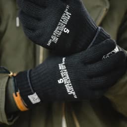 Maden Winter Warm Cycling Tactical Gloves Vintage Knitted Print Full-finger Gloves Business Autumn Warm Fashion Gift Gloves