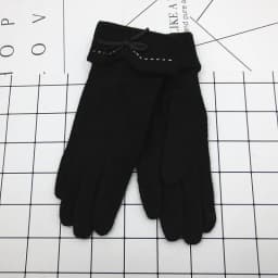 Fashion Elegant Female Wool Knit Embroidery Touch Screen Gloves Winter Women Warm Cashmere Full Finger Bow Dotted Gloves C21
