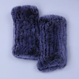 Fashion Real Rex Rabbit Fur Women's Winter Gloves Genuine Fur Mittens Girl Fingerless Gloves Wrist Warmer Elastic Fluffy