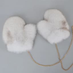 2026 New Brand Winter Women Natural Real Fox Fur Gloves Warm 100% Genuine Fox Fur Mittens Girl Fashion Luxur Real Fox Fur Glove