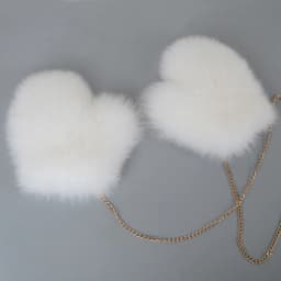 2026 New Brand Winter Women Natural Real Fox Fur Gloves Warm 100% Genuine Fox Fur Mittens Girl Fashion Luxur Real Fox Fur Glove