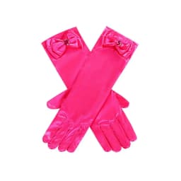 Girl Snow White Gloves Dress Up Party Supplies Children Princess Cosplay Costume For Elsa Anna Belle Gloves Pink Purplle Yellow