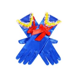 Girl Snow White Gloves Dress Up Party Supplies Children Princess Cosplay Costume For Elsa Anna Belle Gloves Pink Purplle Yellow