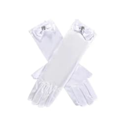 Girl Snow White Gloves Dress Up Party Supplies Children Princess Cosplay Costume For Elsa Anna Belle Gloves Pink Purplle Yellow
