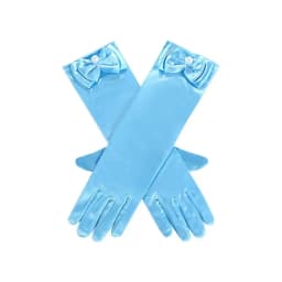Girl Snow White Gloves Dress Up Party Supplies Children Princess Cosplay Costume For Elsa Anna Belle Gloves Pink Purplle Yellow