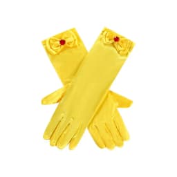 Girl Snow White Gloves Dress Up Party Supplies Children Princess Cosplay Costume For Elsa Anna Belle Gloves Pink Purplle Yellow