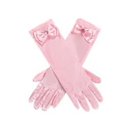 Girl Snow White Gloves Dress Up Party Supplies Children Princess Cosplay Costume For Elsa Anna Belle Gloves Pink Purplle Yellow
