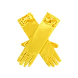 Girl Snow White Gloves Dress Up Party Supplies Children Princess Cosplay Costume For Elsa Anna Belle Gloves Pink Purplle Yellow
