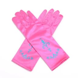 Girl Snow White Gloves Dress Up Party Supplies Children Princess Cosplay Costume For Elsa Anna Belle Gloves Pink Purplle Yellow