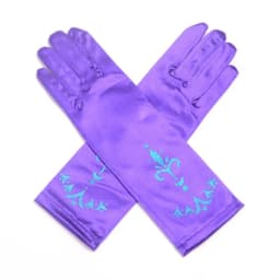 Girl Snow White Gloves Dress Up Party Supplies Children Princess Cosplay Costume For Elsa Anna Belle Gloves Pink Purplle Yellow