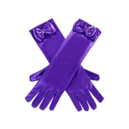 Girl Snow White Gloves Dress Up Party Supplies Children Princess Cosplay Costume For Elsa Anna Belle Gloves Pink Purplle Yellow