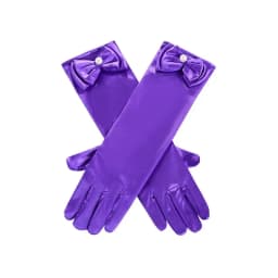 Girl Snow White Gloves Dress Up Party Supplies Children Princess Cosplay Costume For Elsa Anna Belle Gloves Pink Purplle Yellow