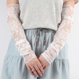 1Pair Summer Thin Fingerless Gloves Black and White Elegant Arm Sleeves Mesh Lace Elastic Driving Cycling Gloves Finger Mittens