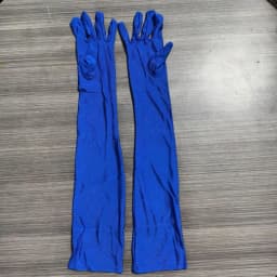 53CM Women Spandex Long Gloves Multicolor Navy Blue Solid Stage Performance Masquerade Party Cosplay Opera Breathable