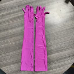 53CM Women Spandex Long Gloves Multicolor Navy Blue Solid Stage Performance Masquerade Party Cosplay Opera Breathable