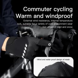 Winter Sports Plus Velvet Warm Gloves For Men And Women Touch Screen Ski Cycling Bicycle Riding Cold-Proof Outdoor Gloves