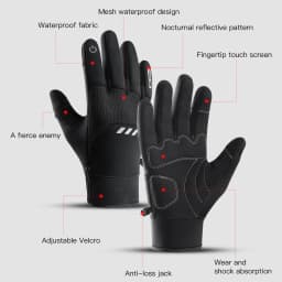 Winter Sports Plus Velvet Warm Gloves For Men And Women Touch Screen Ski Cycling Bicycle Riding Cold-Proof Outdoor Gloves