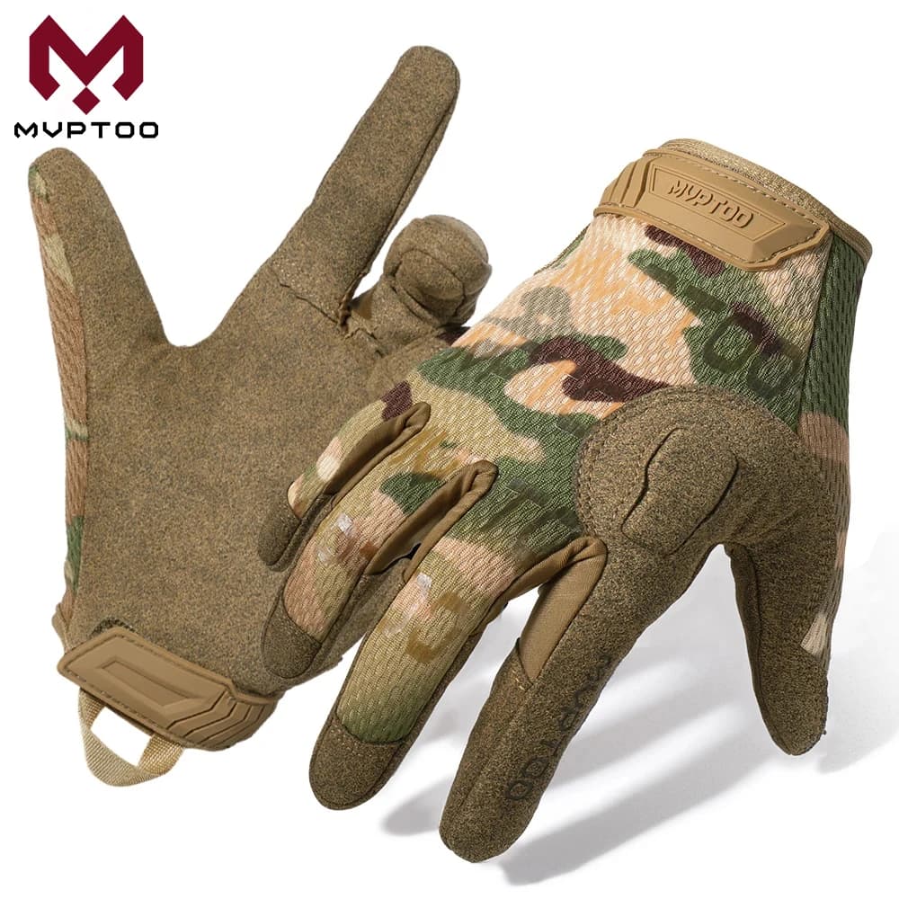 Touch Screen Tactical Gloves Breathable Paintball Airsoft Shooting Combat Hiking Hunting Cycling Work Lightweight Sports Gear