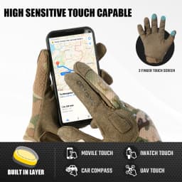 Touch Screen Tactical Gloves Breathable Paintball Airsoft Shooting Combat Hiking Hunting Cycling Work Lightweight Sports Gear