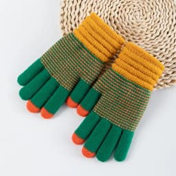 Autumn and Winter Women's Knitted Winter Gloves Cashmere Knitted Women's Warm Thick Gloves Touch Screen Ski Gloves