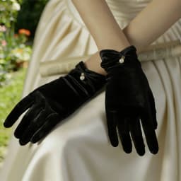 Bridal Gloves 1 Pair Wedding Dress Satin Short Style Elegant Black Retro White Red Wedding Silk Gloves