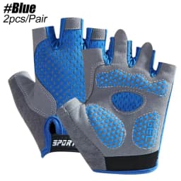 Kids Anti-Slip Cycling Skateboard Gloves Breathable Half-Finger Shock-Absorbing Sports Gloves for Aged 4-12 Summer Spring