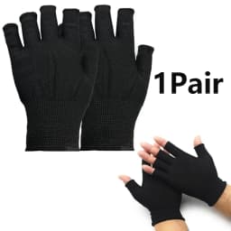 Men Women Half Finger Fingerless Gloves Knitted Warm Wear Resistant Anti-slip Wrist Support Soft Comfortable Working Daily Use